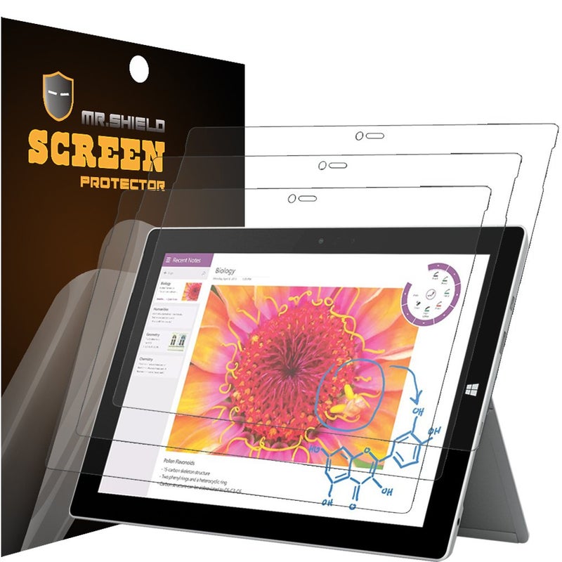 Mr Shield Mr.Shield Designed For Microsoft Surface Pro 3 12 inch Premium Clear Screen Protector [3-PACK] with Lifetime Replacement - Image 2